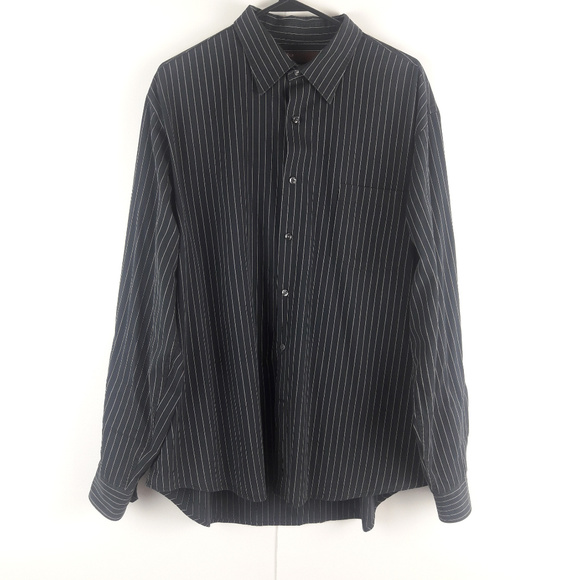 Perry Ellis Other - Perry Ellis XXL Black Coral Stripe Shirt Perry Ellis Other - Perry Ellis XXL Black Coral Stripe Shirt